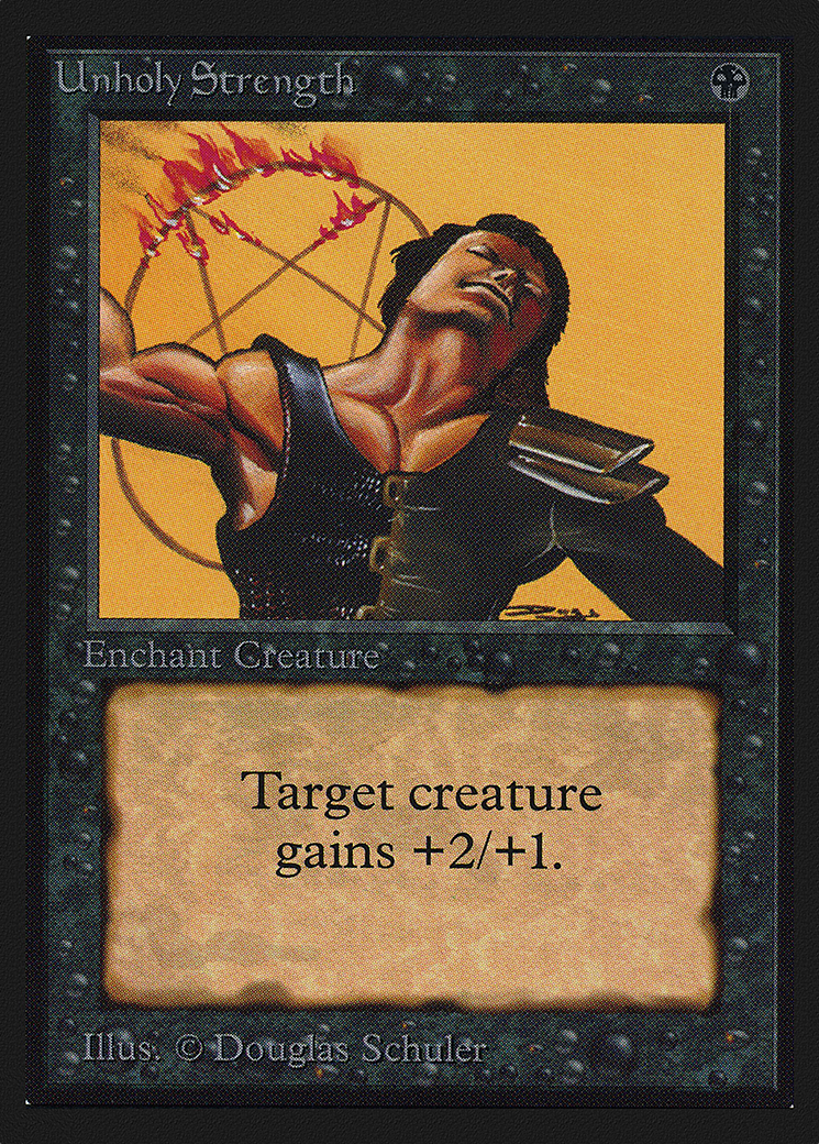 Unholy Strength (CEI-132) - Intl. Collectors' Edition - Premium MTG Single from Wizards of the Coast - Just $3.84! Shop now at Game Crave Tournament Store