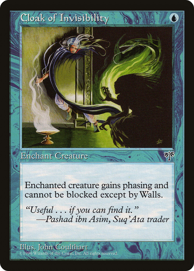Cloak of Invisibility (MIR-058) - Mirage - Premium MTG Single from Wizards of the Coast - Just $0.08! Shop now at Game Crave Tournament Store