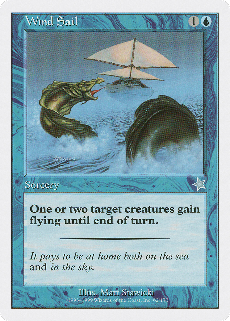 Wind Sail (S99-062) - Starter 1999 - Premium MTG Single from Wizards of the Coast - Just $0.25! Shop now at Game Crave Tournament Store