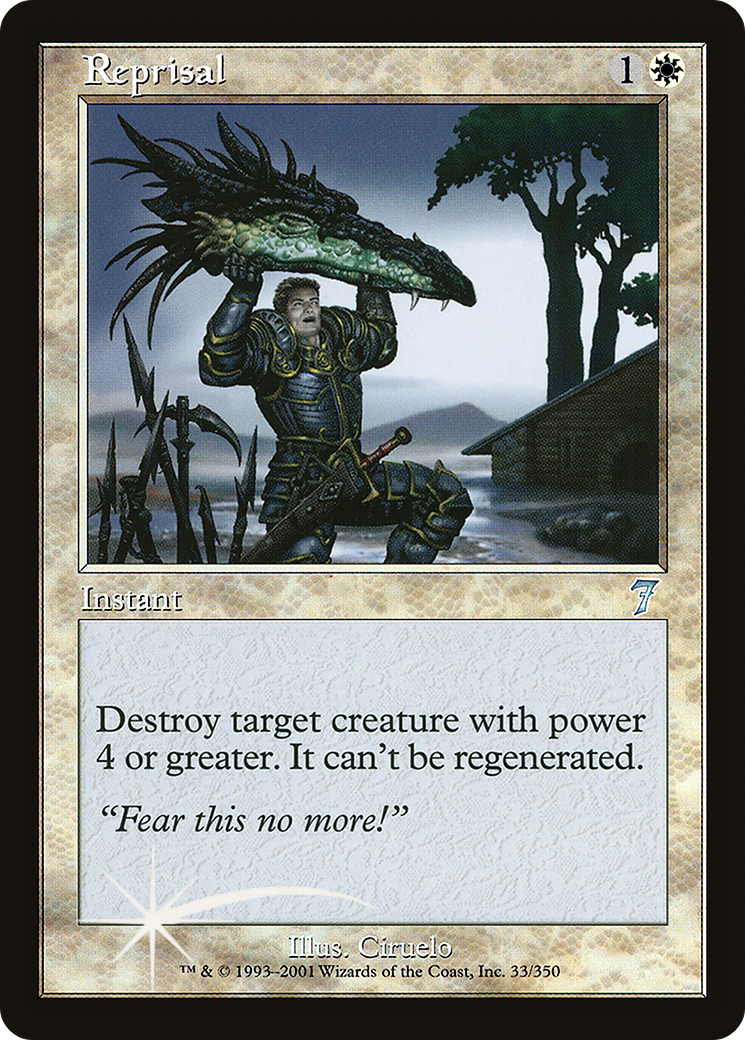 Reprisal (7ED-33★) - Seventh Edition Foil - Premium MTG Single from Wizards of the Coast - Just $1.40! Shop now at Game Crave Tournament Store