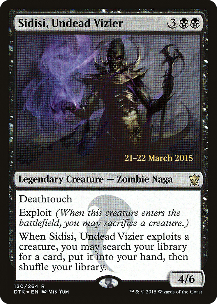 Sidisi, Undead Vizier (PDTK-120S) - Dragons of Tarkir Promos Foil - Premium MTG Single from Wizards of the Coast - Just $3.48! Shop now at Game Crave Tournament Store