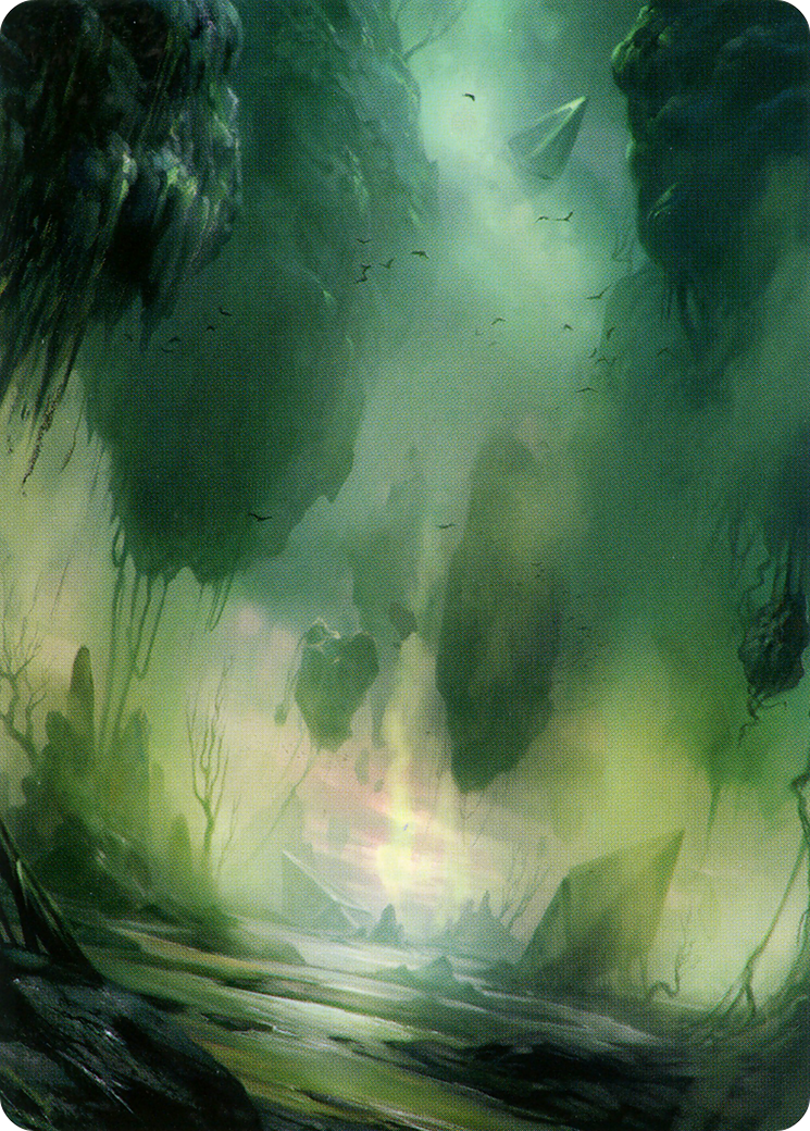 Swamp // Swamp (AZNR-013) - Zendikar Rising Art Series (Borderless) Foil - Premium MTG Single from Wizards of the Coast - Just $0! Shop now at Game Crave Tournament Store