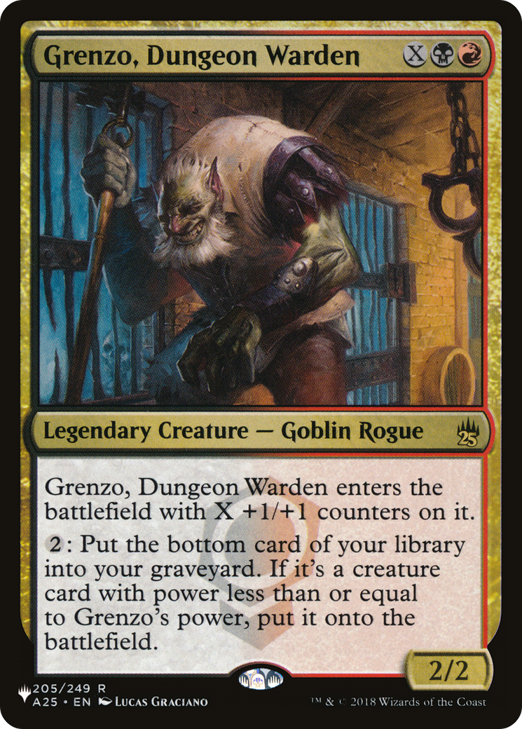 Grenzo, Dungeon Warden (PLIST-489) - The List - Premium MTG Single from Wizards of the Coast - Just $0.11! Shop now at Game Crave Tournament Store