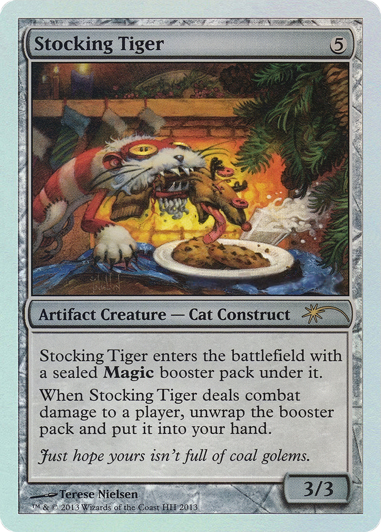 Stocking Tiger (HHO-13†) - Happy Holidays Foil - Premium MTG Single from Wizards of the Coast - Just $27.72! Shop now at Game Crave Tournament Store