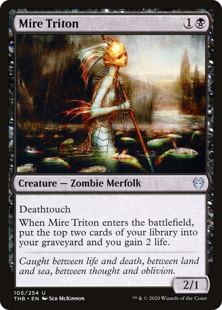Mire Triton (THB-105) - Theros Beyond Death Foil - Premium MTG Single from Wizards of the Coast - Just $0.08! Shop now at Game Crave Tournament Store