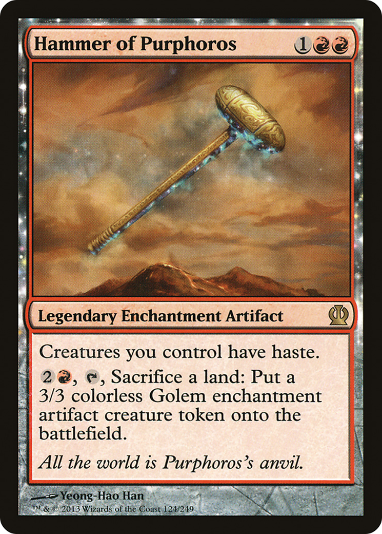 Hammer of Purphoros (THS-124) - Theros: (nyxtouched) - Premium MTG Single from Wizards of the Coast - Just $0.20! Shop now at Game Crave Tournament Store