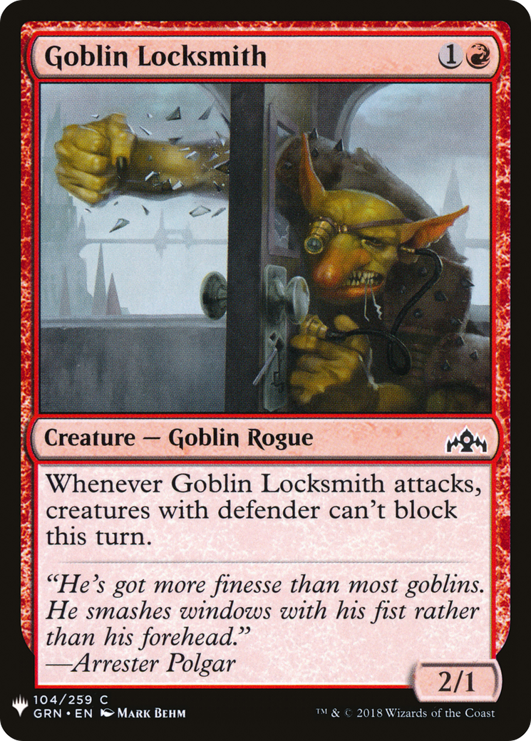 Goblin Locksmith (MB1-955) - Mystery Booster - Premium MTG Single from Wizards of the Coast - Just $0.08! Shop now at Game Crave Tournament Store