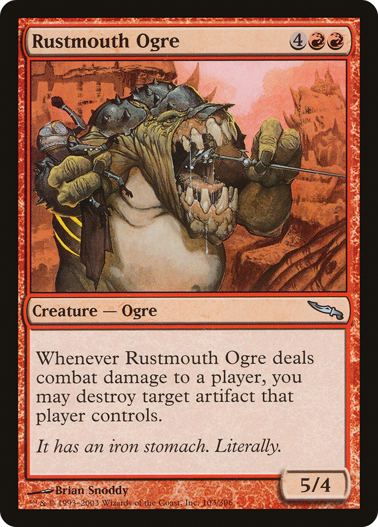 Rustmouth Ogre (MRD-103) - Mirrodin Foil - Premium MTG Single from Wizards of the Coast - Just $0.08! Shop now at Game Crave Tournament Store
