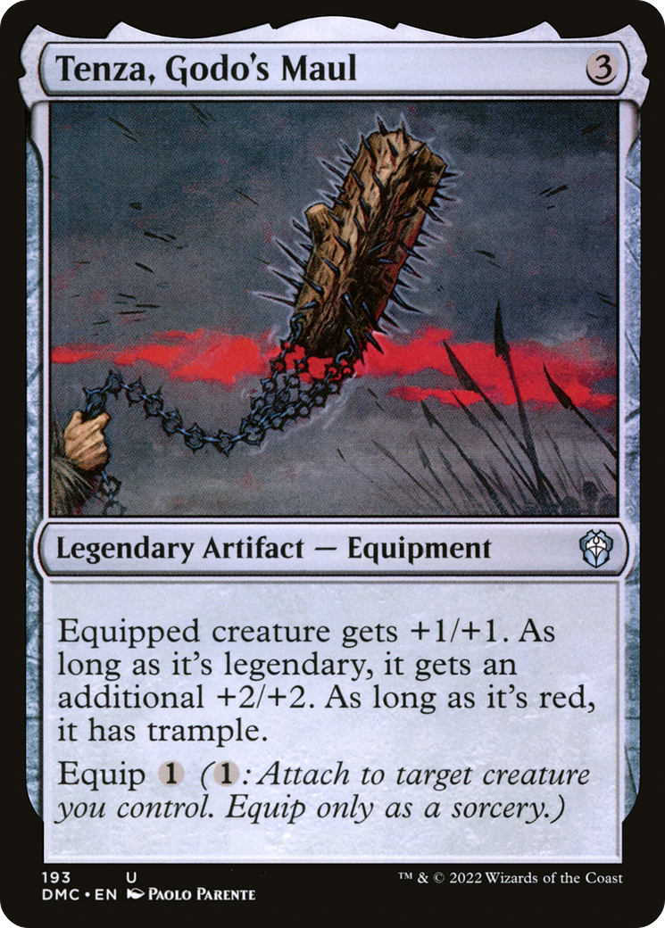 Tenza, Godo's Maul (DMC-193) - Dominaria United Commander - Premium MTG Single from Wizards of the Coast - Just $0.19! Shop now at Game Crave Tournament Store