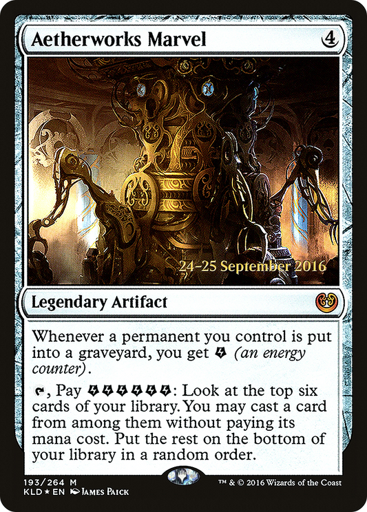 Aetherworks Marvel (PKLD-193S) - Kaladesh Promos Foil - Premium MTG Single from Wizards of the Coast - Just $2.03! Shop now at Game Crave Tournament Store