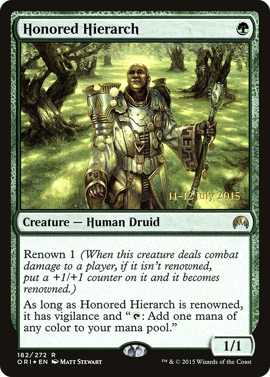Honored Hierarch (PORI-182S) - Magic Origins Promos Foil - Premium MTG Single from Wizards of the Coast - Just $0.13! Shop now at Game Crave Tournament Store
