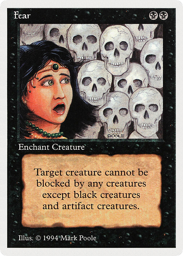 Fear (SUM-111) - Summer Magic / Edgar - Premium MTG Single from Wizards of the Coast - Just $0.08! Shop now at Game Crave Tournament Store
