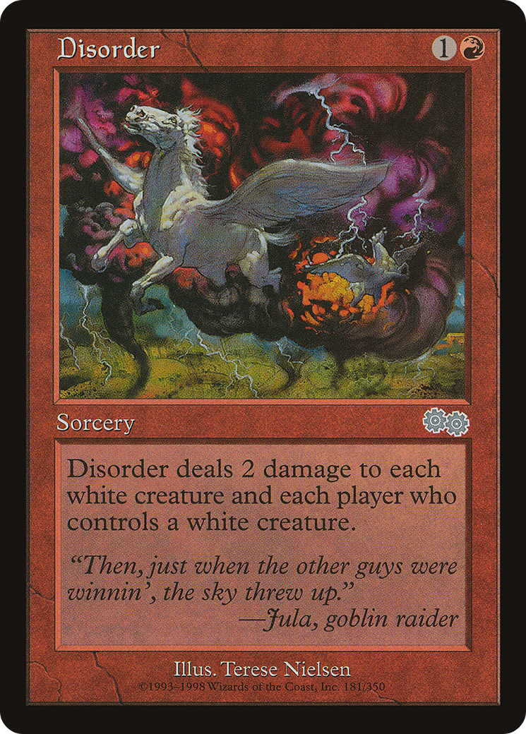 Disorder (USG-181) - Urza's Saga - Premium MTG Single from Wizards of the Coast - Just $0.08! Shop now at Game Crave Tournament Store