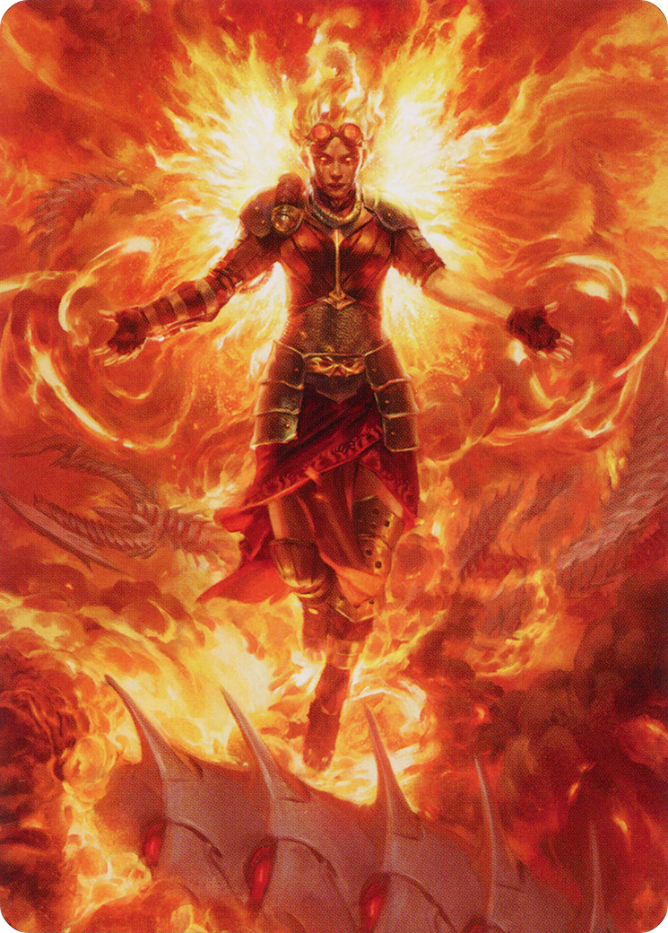 Chandra, Hope's Beacon // Chandra, Hope's Beacon (AMOM-030) - March of the Machine Art Series (Borderless) Foil - Premium MTG Single from Wizards of the Coast - Just $0! Shop now at Game Crave Tournament Store