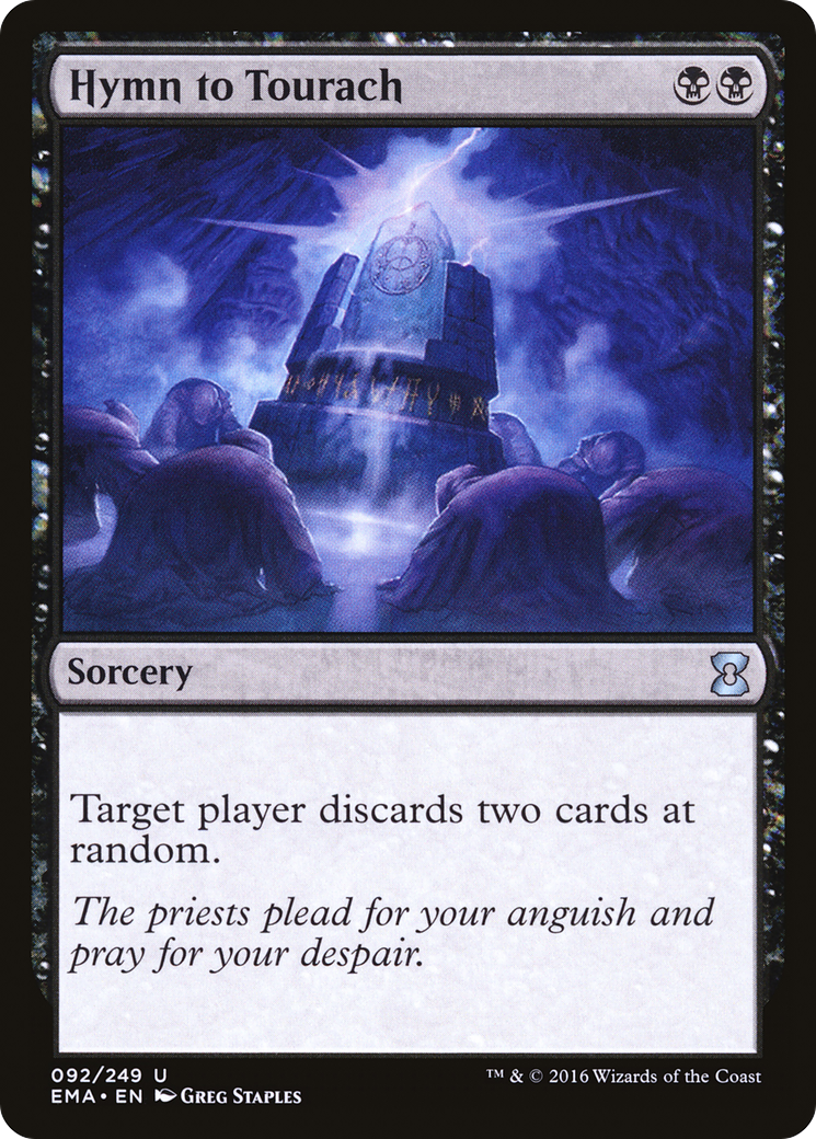 Hymn to Tourach (EMA-092) - Eternal Masters Foil - Premium MTG Single from Wizards of the Coast - Just $1.06! Shop now at Game Crave Tournament Store