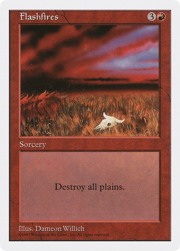 Flashfires (5ED-231) - Fifth Edition - Premium MTG Single from Wizards of the Coast - Just $0.08! Shop now at Game Crave Tournament Store
