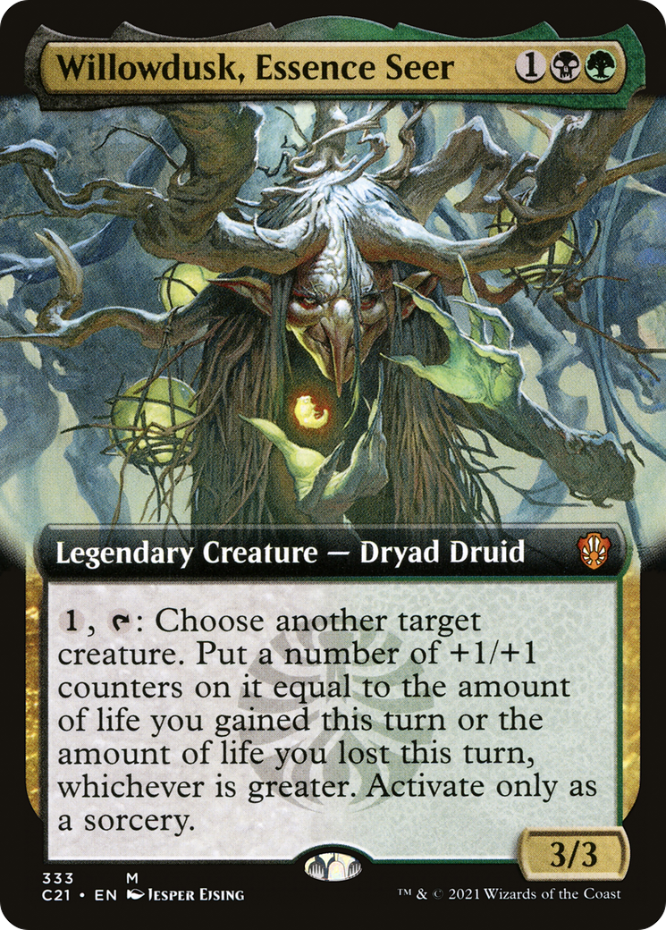 Willowdusk, Essence Seer (C21-333) - Commander 2021: (Extended Art) - Premium MTG Single from Wizards of the Coast - Just $1.41! Shop now at Game Crave Tournament Store