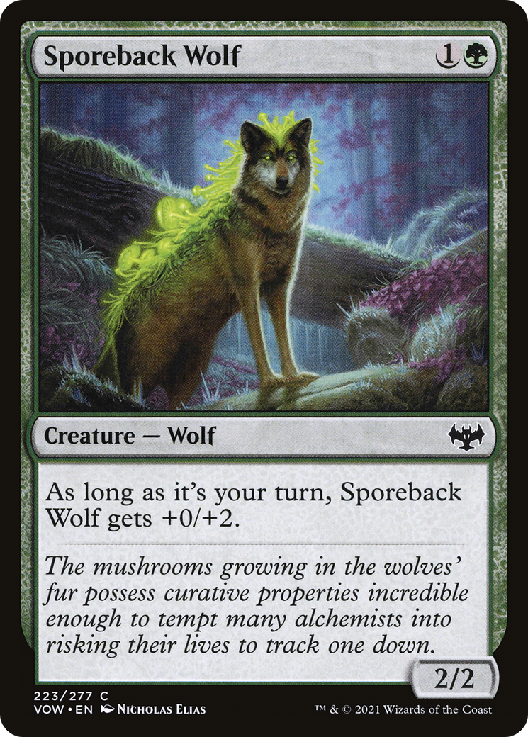 Sporeback Wolf (VOW-223) - Innistrad: Crimson Vow - Premium MTG Single from Wizards of the Coast - Just $0.08! Shop now at Game Crave Tournament Store
