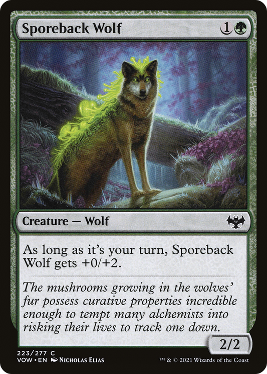 Sporeback Wolf (VOW-223) - Innistrad: Crimson Vow - Premium MTG Single from Wizards of the Coast - Just $0.08! Shop now at Game Crave Tournament Store