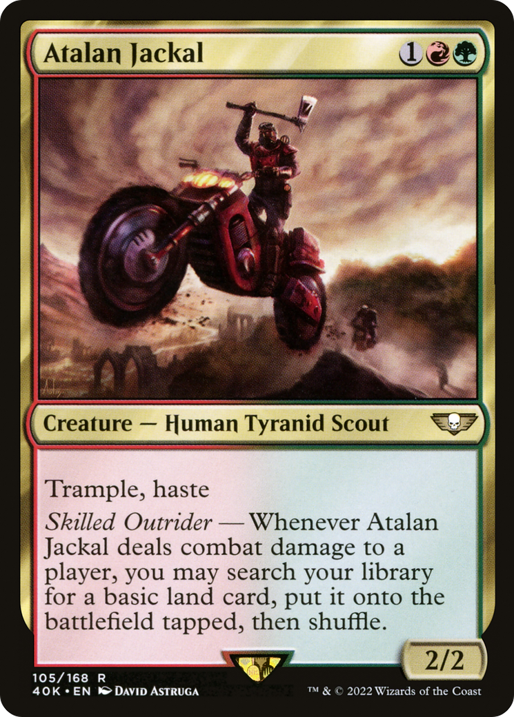 Atalan Jackal (40K-105) - Warhammer 40,000 Commander - Premium MTG Single from Wizards of the Coast - Just $1.47! Shop now at Game Crave Tournament Store