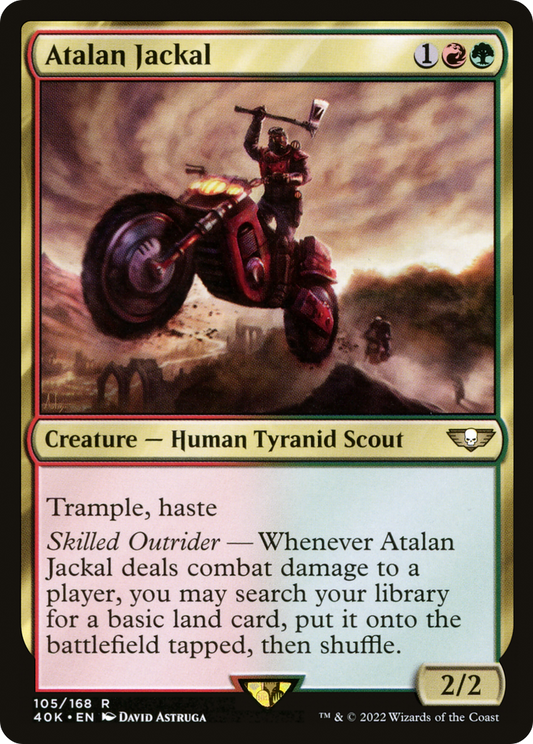 Atalan Jackal (40K-105) - Warhammer 40,000 Commander - Premium MTG Single from Wizards of the Coast - Just $1.47! Shop now at Game Crave Tournament Store