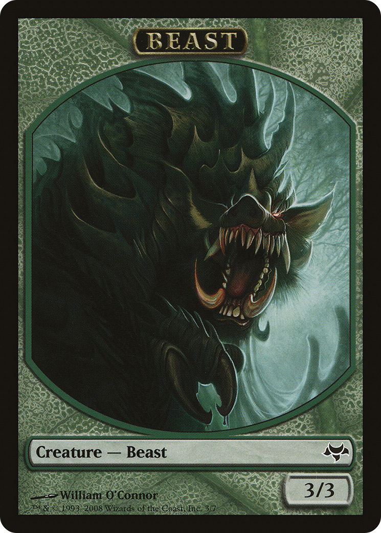 Beast (TEVE-003) - Eventide Tokens - Premium MTG Single from Wizards of the Coast - Just $0.13! Shop now at Game Crave Tournament Store