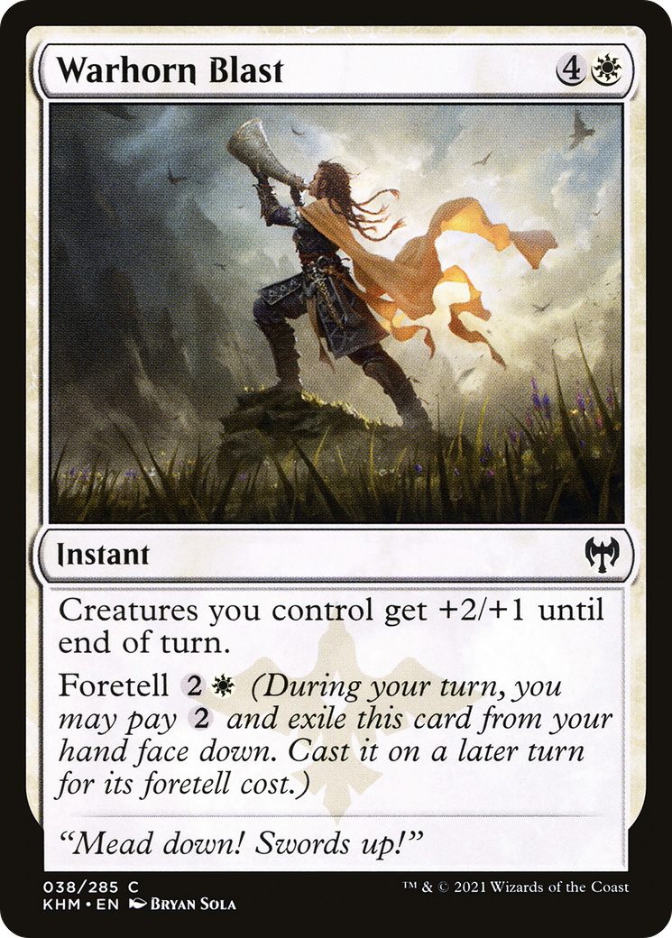Warhorn Blast (KHM-038) - Kaldheim - Premium MTG Single from Wizards of the Coast - Just $0.08! Shop now at Game Crave Tournament Store