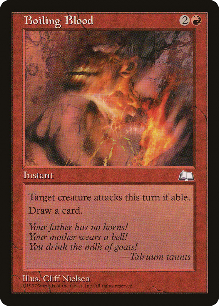 Boiling Blood (WTH-092) - Weatherlight - Premium MTG Single from Wizards of the Coast - Just $0.08! Shop now at Game Crave Tournament Store