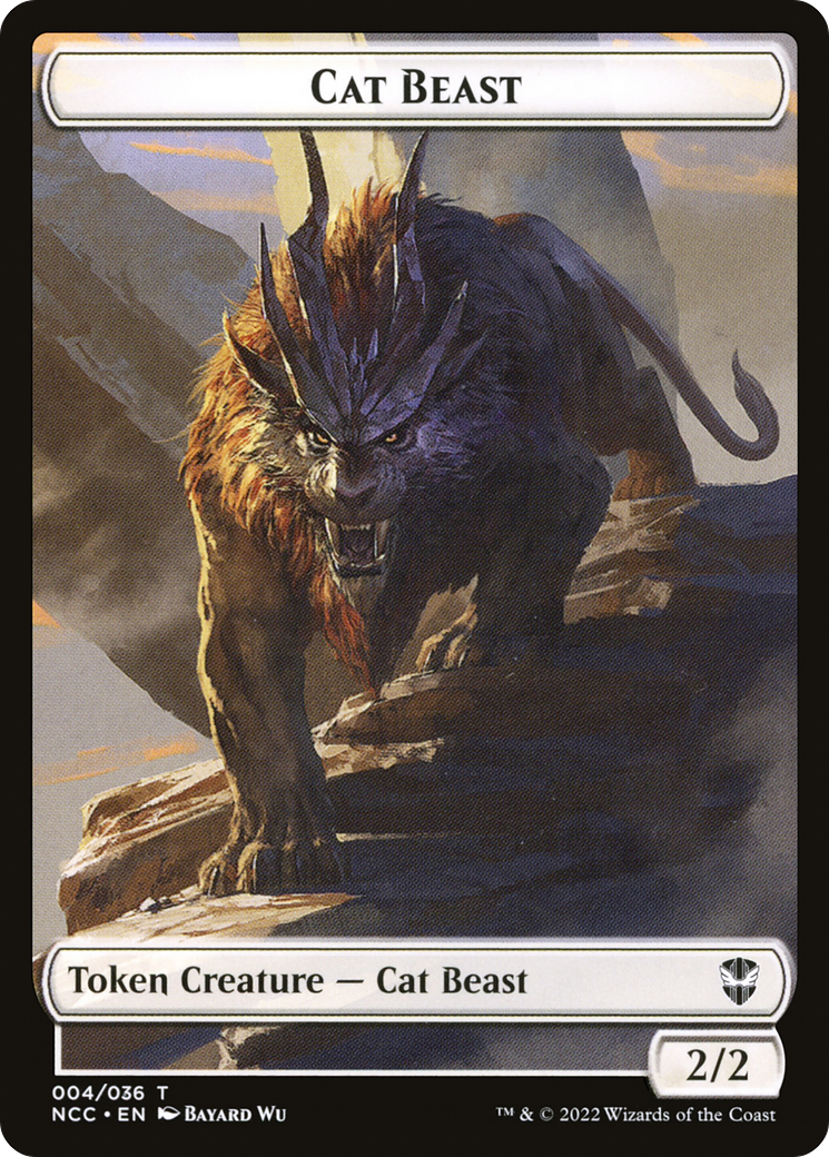 Cat Beast (TNCC-004) - New Capenna Commander Tokens - Premium MTG Single from Wizards of the Coast - Just $0! Shop now at Game Crave Tournament Store