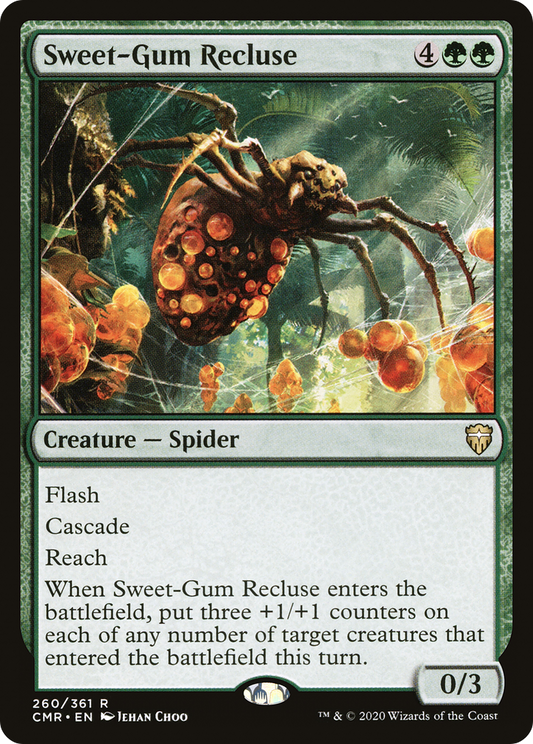 Sweet-Gum Recluse (CMR-260) - Commander Legends - Premium MTG Single from Wizards of the Coast - Just $0.08! Shop now at Game Crave Tournament Store