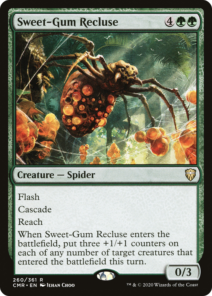 Sweet-Gum Recluse (CMR-260) - Commander Legends Foil - Premium MTG Single from Wizards of the Coast - Just $0.11! Shop now at Game Crave Tournament Store