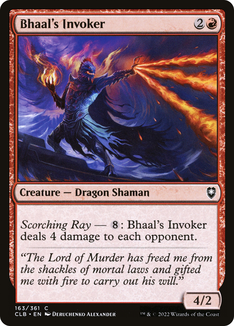 Bhaal's Invoker (CLB-163) - Commander Legends: Battle for Baldur's Gate - Premium MTG Single from Wizards of the Coast - Just $0.08! Shop now at Game Crave Tournament Store