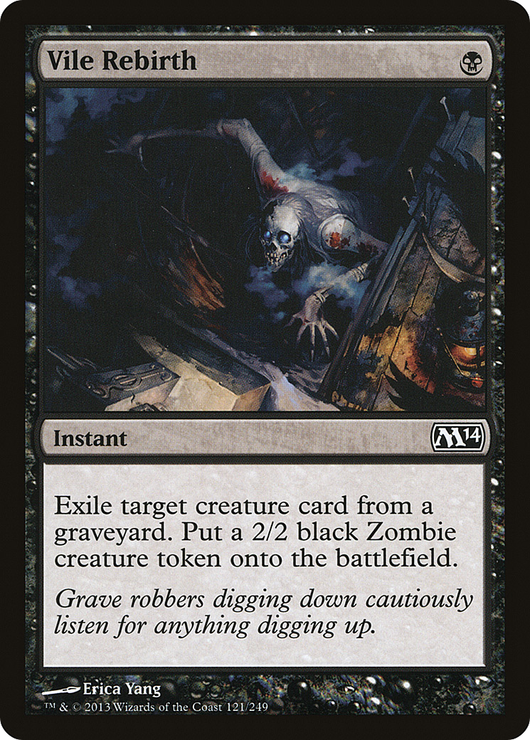 Vile Rebirth (M14-121) - Magic 2014 - Premium MTG Single from Wizards of the Coast - Just $0.08! Shop now at Game Crave Tournament Store