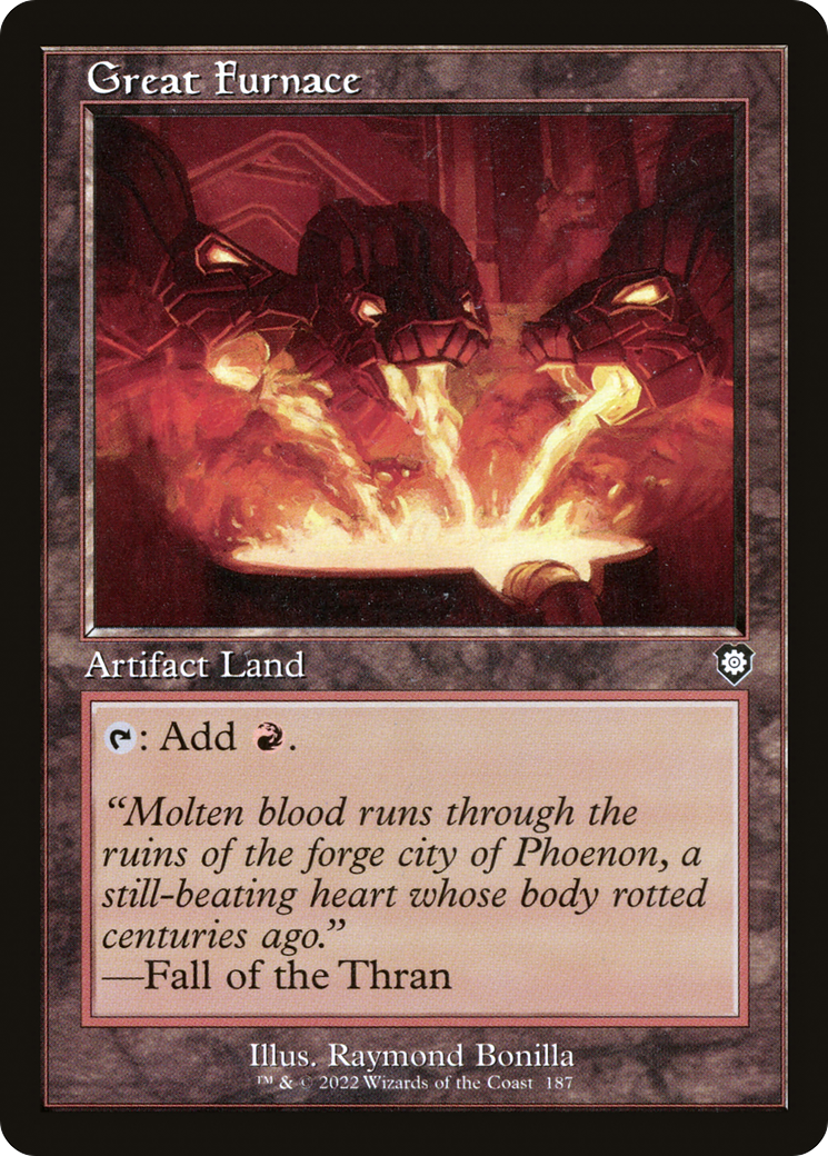 Great Furnace (BRC-187) - The Brothers' War Commander - Premium MTG Single from Wizards of the Coast - Just $1.39! Shop now at Game Crave Tournament Store