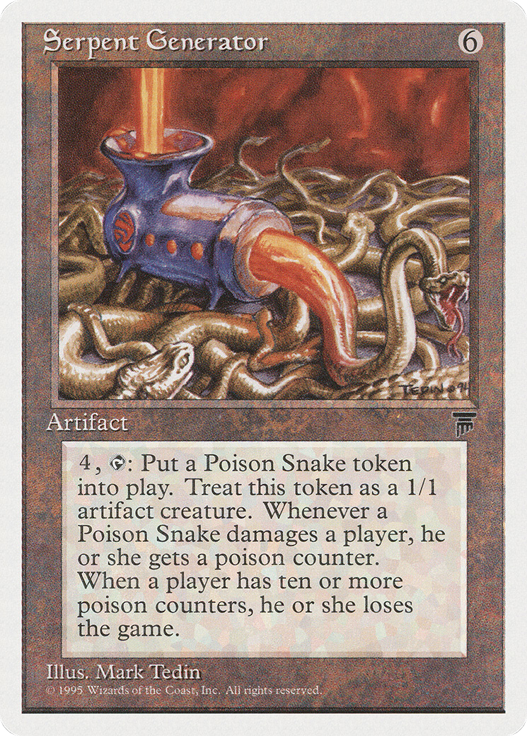 Serpent Generator (CHR-108) - Chronicles - Premium MTG Single from Wizards of the Coast - Just $0.08! Shop now at Game Crave Tournament Store