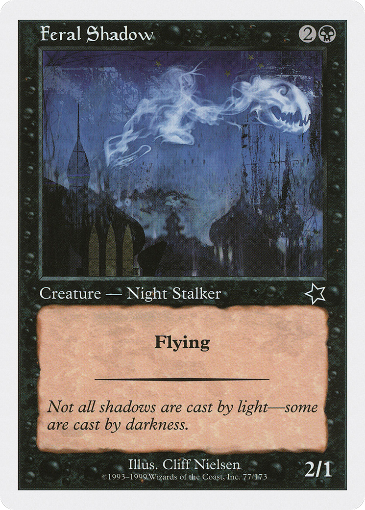 Feral Shadow (S99-077) - Starter 1999 - Premium MTG Single from Wizards of the Coast - Just $0.08! Shop now at Game Crave Tournament Store
