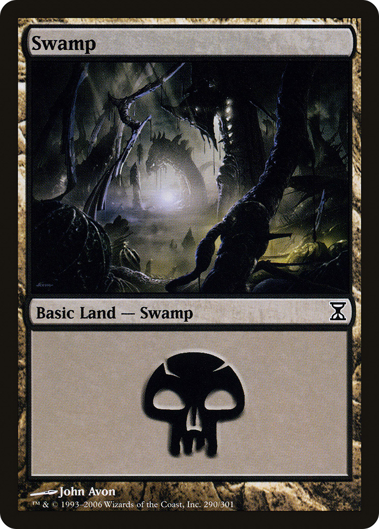 Swamp (TSP-290) - Time Spiral - Premium MTG Single from Wizards of the Coast - Just $0.08! Shop now at Game Crave Tournament Store