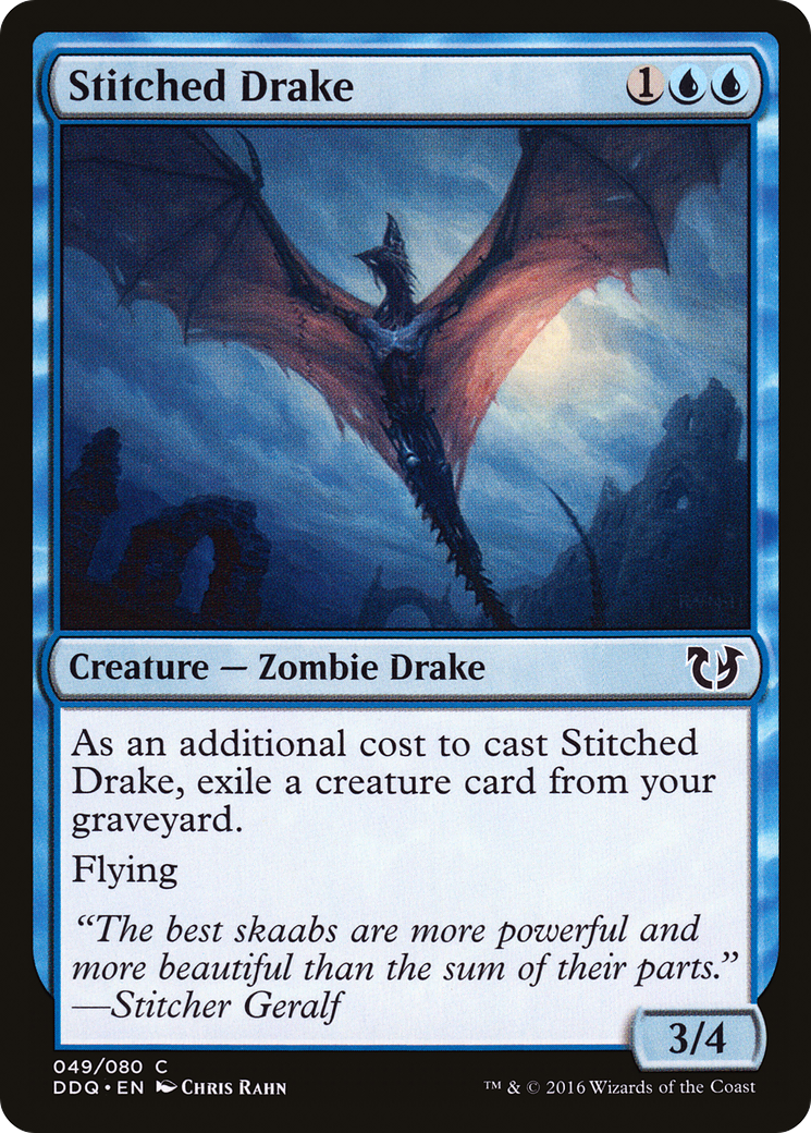 Stitched Drake (DDQ-049) - Duel Decks: Blessed vs. Cursed - Premium MTG Single from Wizards of the Coast - Just $0.25! Shop now at Game Crave Tournament Store