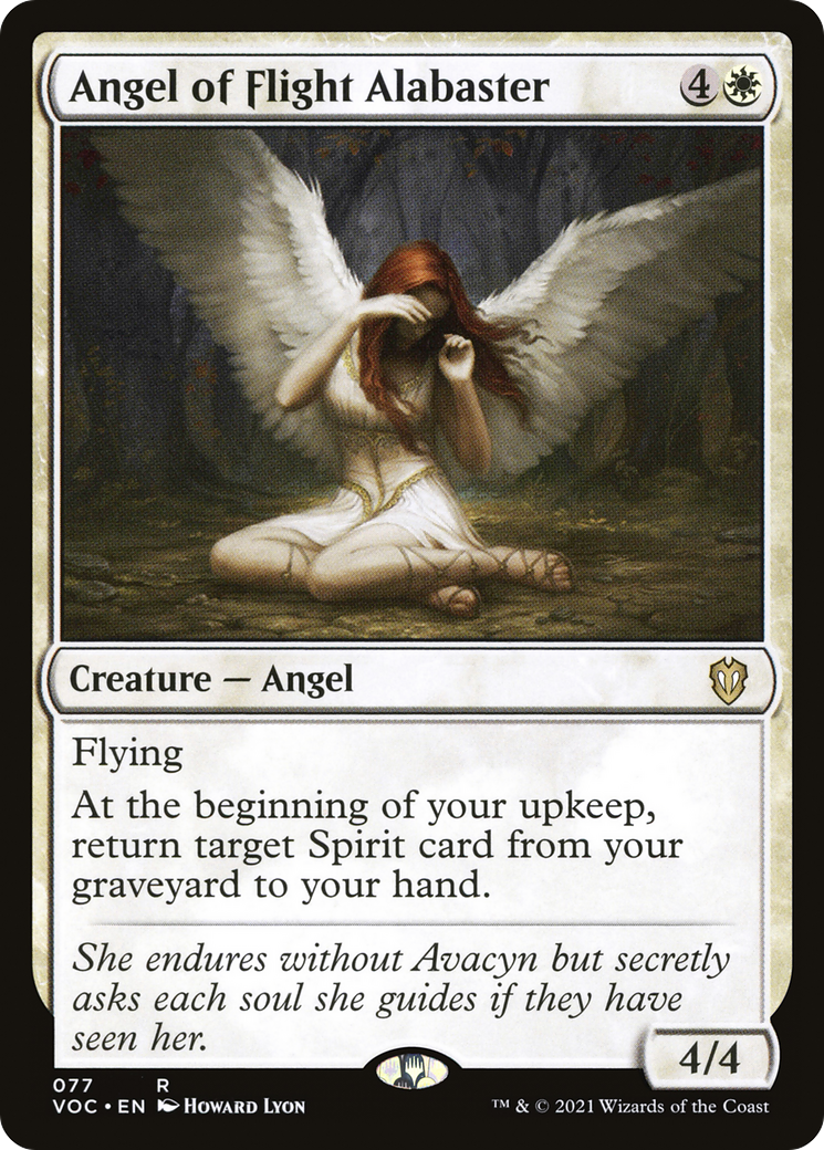 Angel of Flight Alabaster (VOC-077) - Crimson Vow Commander - Premium MTG Single from Wizards of the Coast - Just $0.08! Shop now at Game Crave Tournament Store