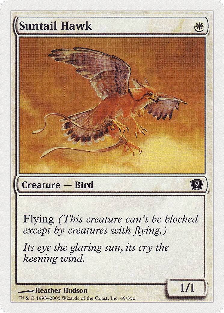 Suntail Hawk (9ED-049) - Ninth Edition - Premium MTG Single from Wizards of the Coast - Just $0.08! Shop now at Game Crave Tournament Store