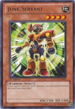 Junk Servant (EXVC-EN001) - Extreme Victory 1st Edition - Premium Yugioh Single from Konami - Just $1.83! Shop now at Game Crave Tournament Store