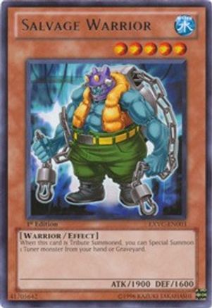 Salvage Warrior (EXVC-EN003) - Extreme Victory 1st Edition - Premium Yugioh Single from Konami - Just $0.08! Shop now at Game Crave Tournament Store
