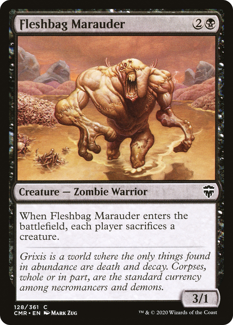 Fleshbag Marauder (CMR-128) - Commander Legends Foil - Premium MTG Single from Wizards of the Coast - Just $0.25! Shop now at Game Crave Tournament Store