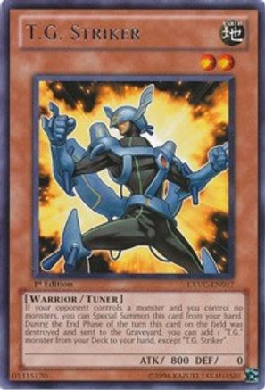 T.G. Striker (EXVC-EN017) - Extreme Victory 1st Edition - Premium Yugioh Single from Konami - Just $0.69! Shop now at Game Crave Tournament Store
