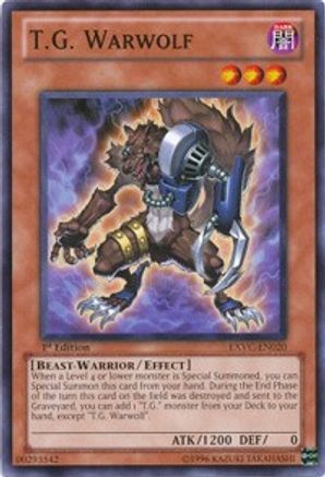 T.G. Warwolf (EXVC-EN020) - Extreme Victory 1st Edition - Premium Yugioh Single from Konami - Just $0.41! Shop now at Game Crave Tournament Store