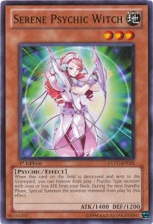 Serene Psychic Witch (EXVC-EN026) - Extreme Victory 1st Edition - Premium Yugioh Single from Konami - Just $0.25! Shop now at Game Crave Tournament Store