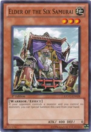 Elder of the Six Samurai (EXVC-EN028) - Extreme Victory 1st Edition - Premium Yugioh Single from Konami - Just $0.25! Shop now at Game Crave Tournament Store
