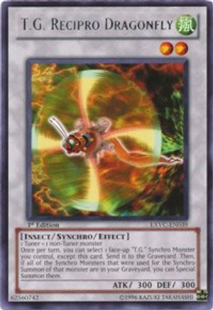 T.G. Recipro Dragonfly (EXVC-EN039) - Extreme Victory 1st Edition - Premium Yugioh Single from Konami - Just $0.39! Shop now at Game Crave Tournament Store
