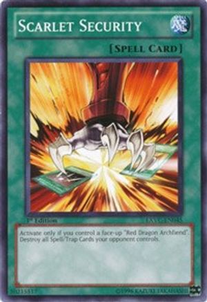 Scarlet Security (EXVC-EN045) - Extreme Victory Unlimited - Premium Yugioh Single from Konami - Just $0.50! Shop now at Game Crave Tournament Store
