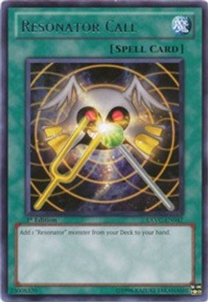 Resonator Call (EXVC-EN047) - Extreme Victory 1st Edition - Premium Yugioh Single from Konami - Just $0.32! Shop now at Game Crave Tournament Store
